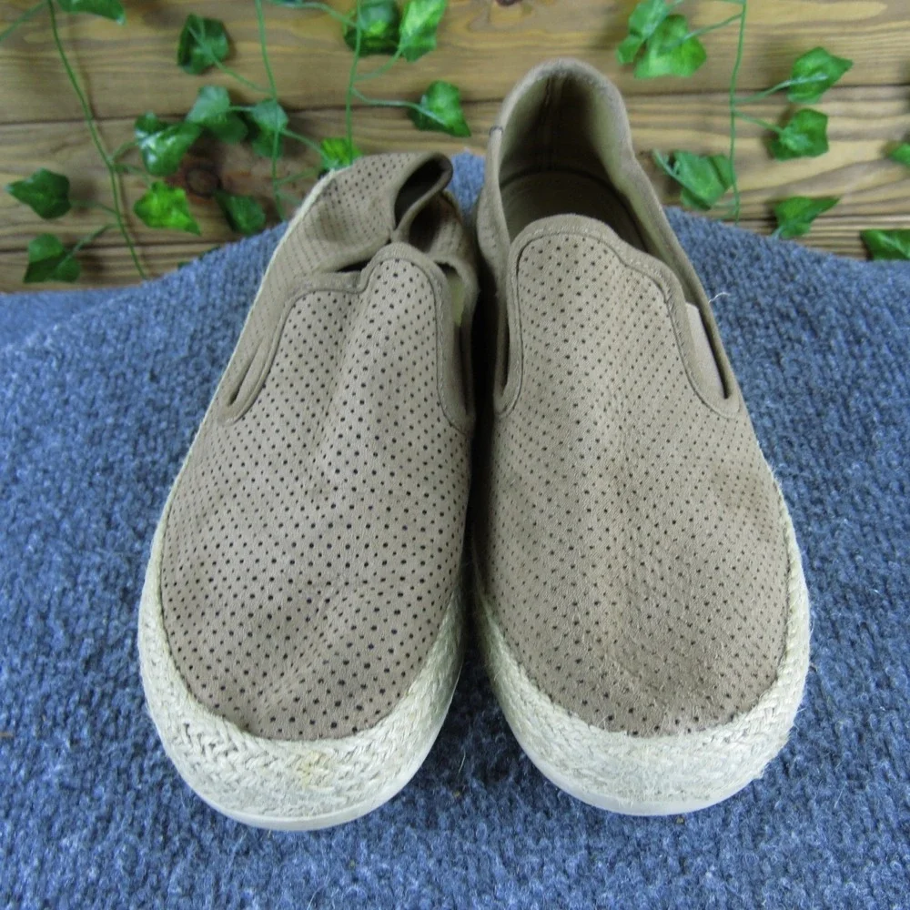 ESPRIT Nadine‎ Women's 9.5 Tan Textile Slip-On Espadrille Comfort